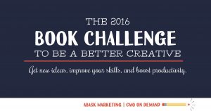 the 2016 book challenge to be a better creative