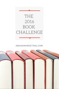 the 2016 book challenge