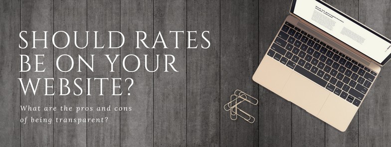Should you put rates on your website - freelance rates
