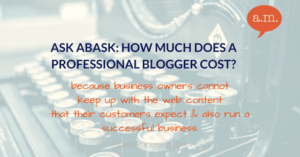 how much does a professional blogger cost?