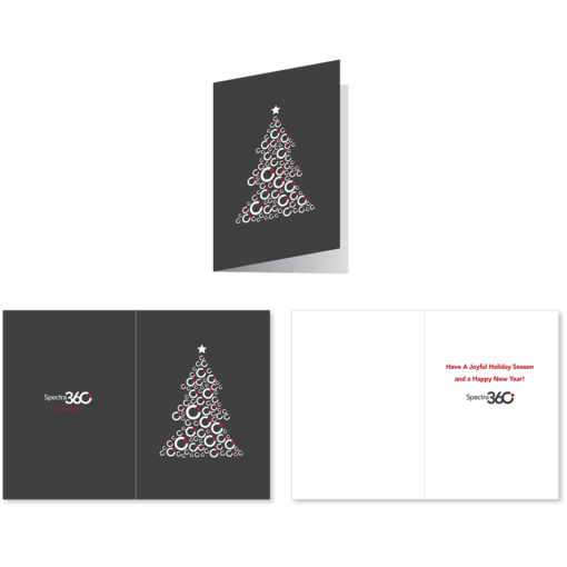 spectra360 logo tree holiday card