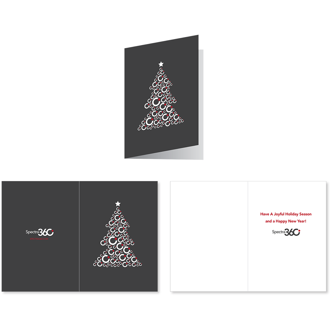 spectra360 logo tree holiday card