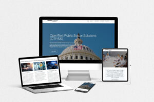 OpenText Public Sector Solutions website
